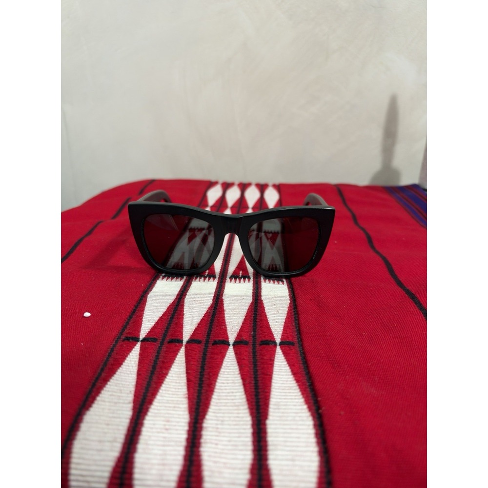 RETROSUPERFUTURE Gals 10J Matte Black Sunglasses 52-22-140 Handmade Italy